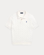 Spurs Knitted Polo Shirt White