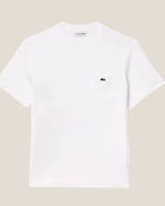 Lacoste Cotton T-shirt with Breast Pocket
