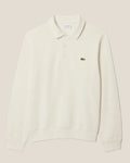 Lacoste Ribbed Cotton Polo Collar Sweatshirt