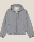 Lacoste Washed Effect Denim Hooded Jacket