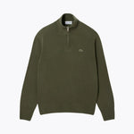 L.C Zipped High Neck Carded Wool Sweater