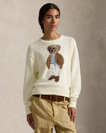 L.R Polo Bear Cotton Crewneck Sweater