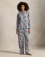 L.R Polo Bear Cotton Satin Pajama Set