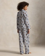 L.R Polo Bear Cotton Satin Pajama Set