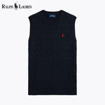 L.R Cable-Knit Cotton Sweater Vest