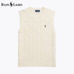 L.R Cable-Knit Cotton Sweater Vest