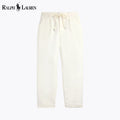 L.R Lateef Relaxed Fit Pleated Linen Pant