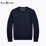 L.R Mesh-Knit Cotton Crewneck Sweater