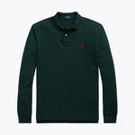 L.R Mesh Long-Sleeve Polo Shirt